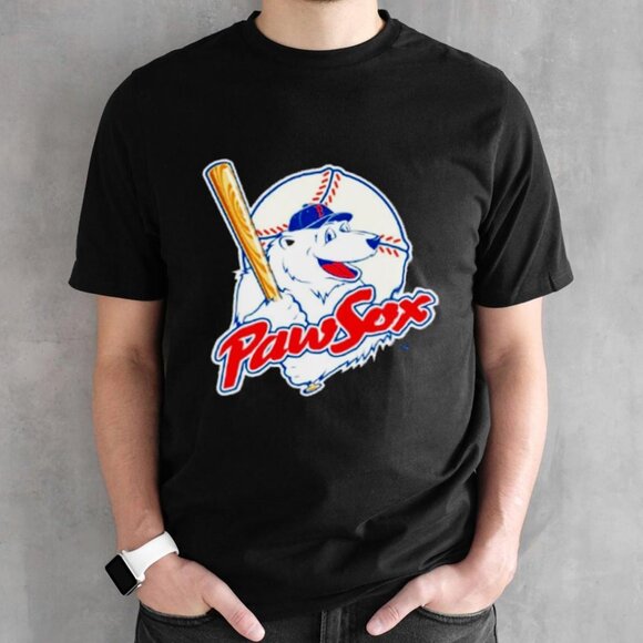 PawSox Retro Logo Baseball Team Graphic T-Shirt Sports Fan Classic Tee 05 - Picture 1 of 5